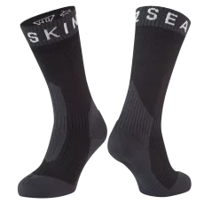 Nepremokavé ponožky Sealskinz Stanfield Black Grey White