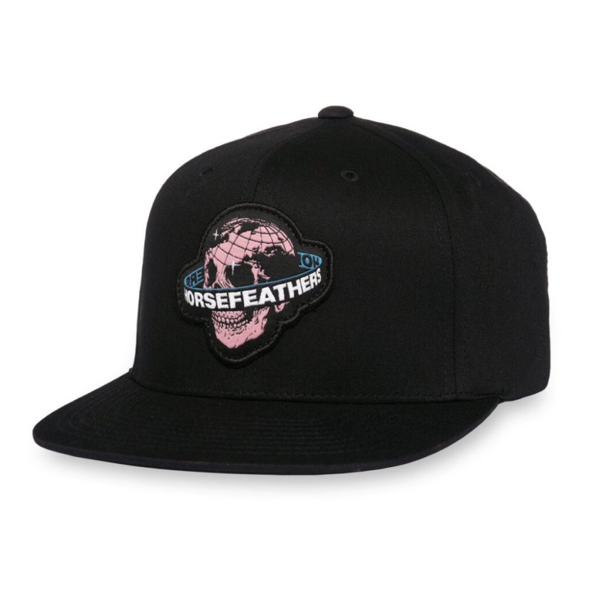 Kšiltovka Horsefeathers Skull - black