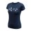 SENSOR MERINO ACTIVE SONGBIRDS dámské triko kr.rukáv deep blue XL - Barva: modrá, Velikost: XL