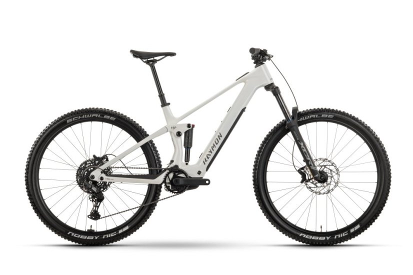 Celoodpružený horský elektrobicykel Raymon Airok Pure Star White