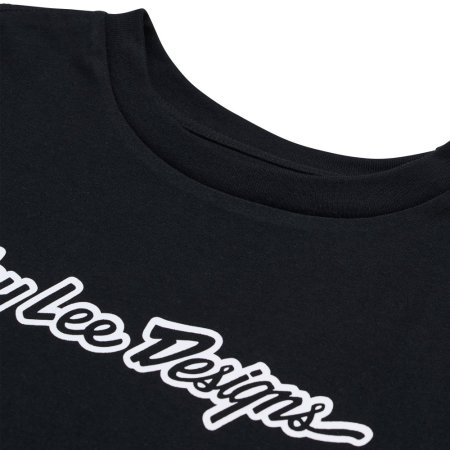 TLD DÁMSKÉ TRIKO S KRÁTKÝM RUKÁVEM SIGNATURE BLACK (75391702) - Velikost: S