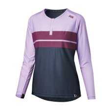 IXS Women's Flow Lite 1.0 henley, lavender-marine, 38