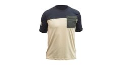 FT MEN'S HORIZON POCKET SHORT SLEEVE JERSEY SAND/BLACK M
