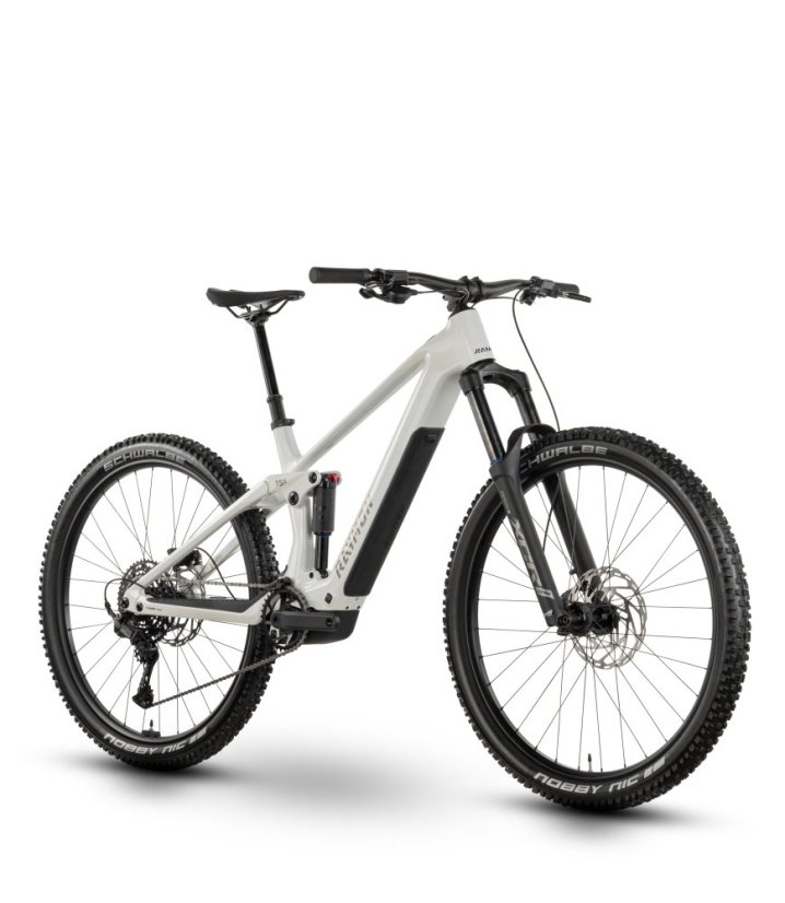 Celoodpružené horské elektrokolo Raymon Airok Pure Star White