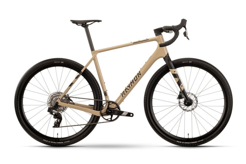 Gravel bicykel Raymon Soreno Pro karbón piesková/čierna