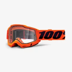 Zjazdové okuliare 100% ACCURI 2 Clear Lens - Orange