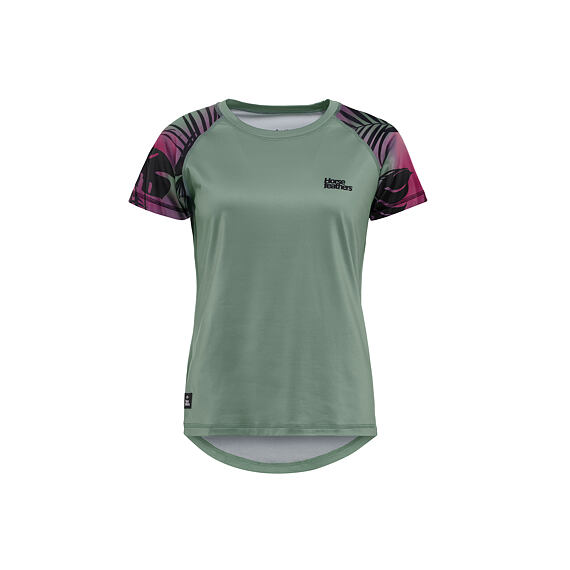 Cyklistický dámsky dres Horsefeathers Deco - iceberg green/hawaii