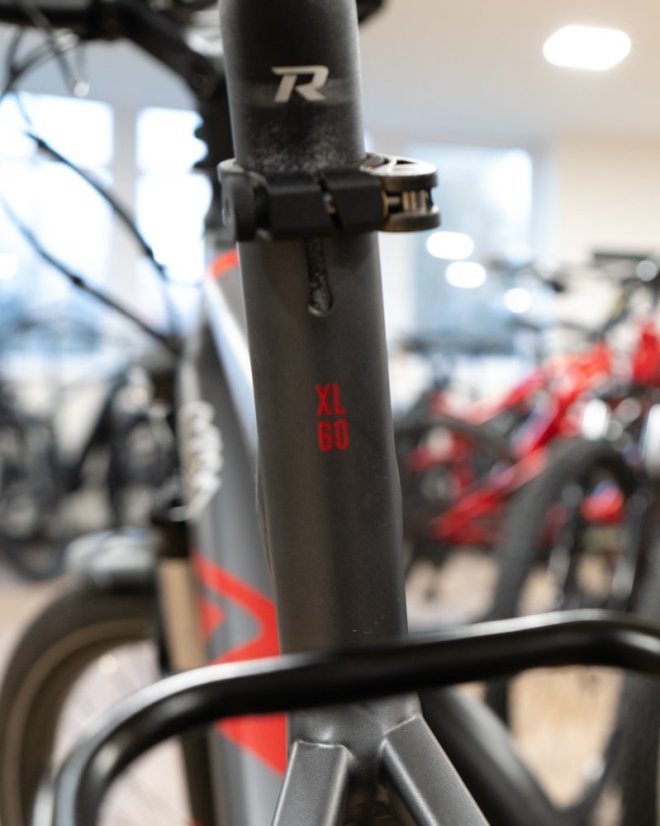 Trekingové elektrokolo Raymon TourRay 6.0 pánské Anthracit Red