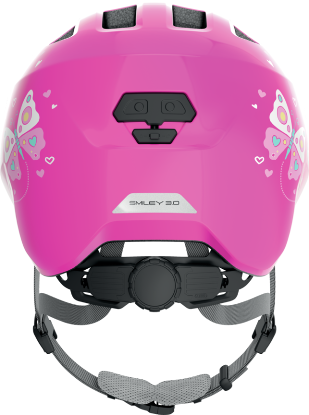 Dětská cyklistická helma Abus Smiley 3.0 Pink Butterfly - růžová
