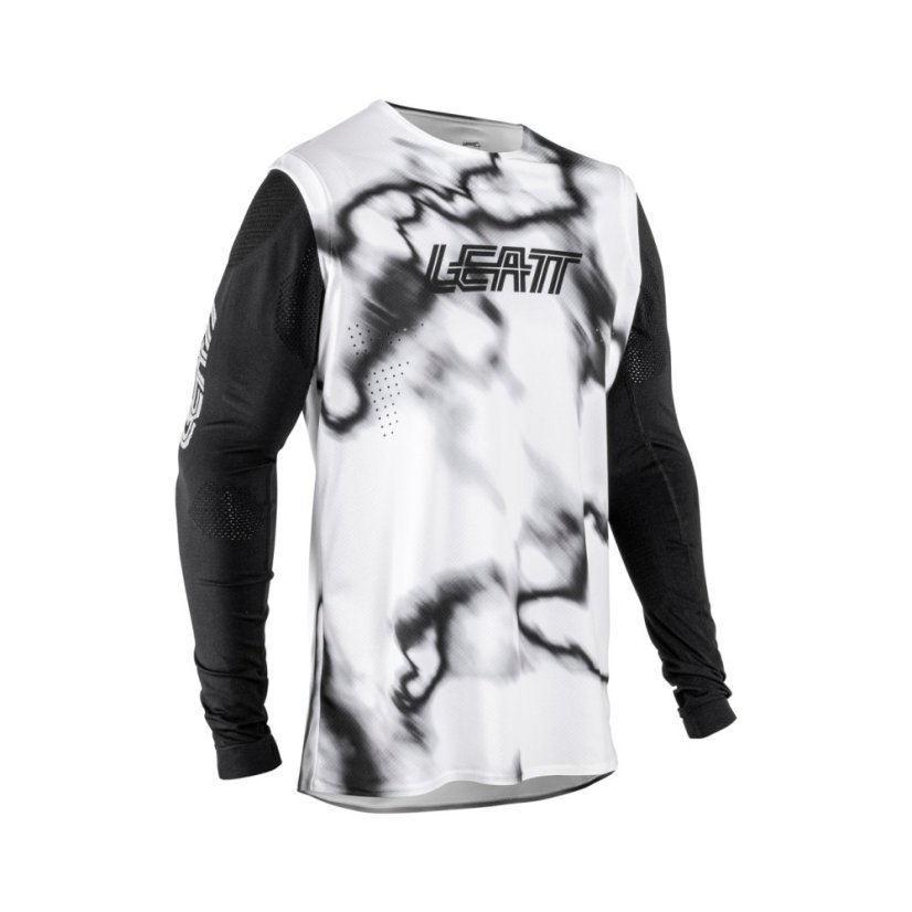 LEATT dres dlhý rukáv MTB Gravity 8.0 , Heatmap White - Varianta: S / US38 / EU48