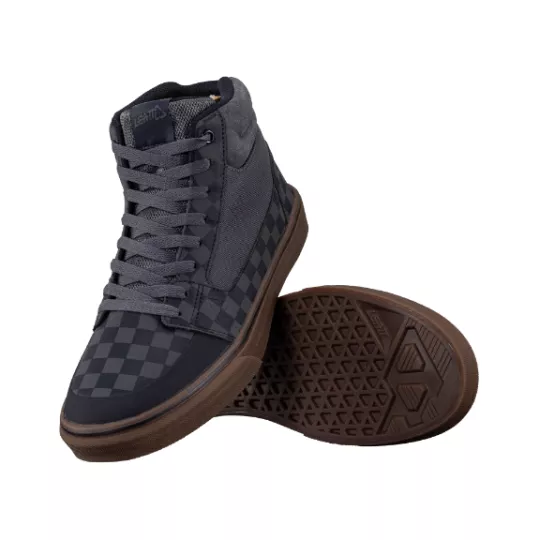 LEATT cyklistická obuv Flat 1.0 Hi , Graphite - Varianta: US8 / UK7.5 / EU41.5 / 26cm