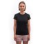 SENSOR MERINO ACTIVE NO LOGO dámské triko kr.rukáv černá S - Barva: černá, Velikost: S