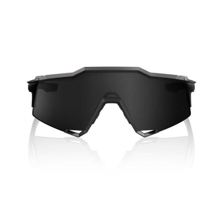 Brýle 100% SPEEDCRAFT - Matte Black Gloss Black - Black Mirror Lens