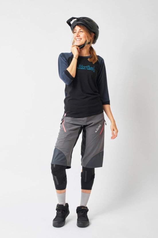 Cyklistické kraťasy Dirtlej Trailscout Half Half Ladies Grey/Peach