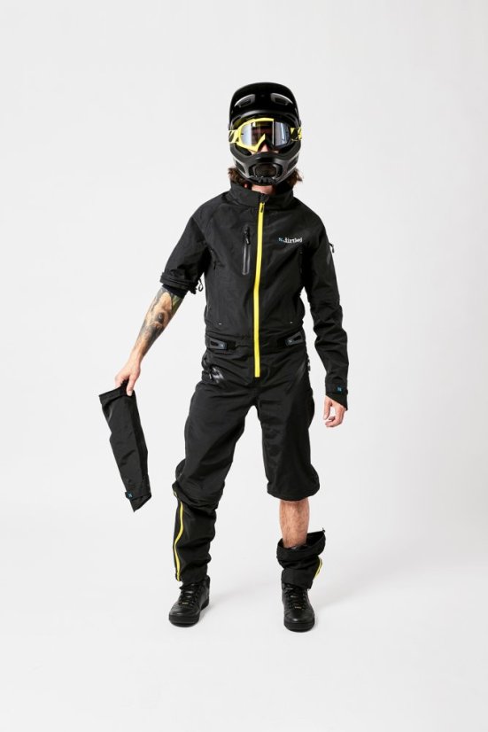 Voděodolná cyklistická kombinéza Dirtlej Dirtsuit SFD Edition Black Lime