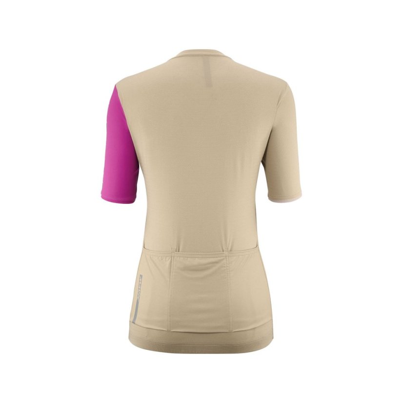 MAVIC DÁMSKÝ DRES S KRÁTKÝM RUKÁVEM ESSENTIAL WHITE PEPPER/FUCHSIA (T000588) - Veľkosť: XS