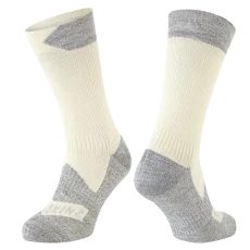 Voděodolné ponožky Sealskinz Raynham Cream Grey