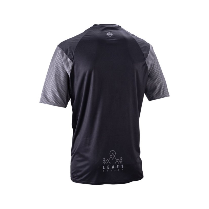 LEATT dres krátky rukáv MTB Trail 3.0 , Ghost Black - Varianta: XS / US36 / EU46