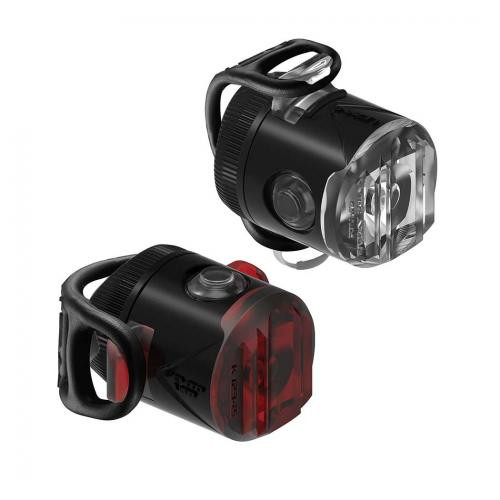LEZYNE Set svetiel LED FEMTO USB DRIVE - predné + zadné - Varianta: čierne