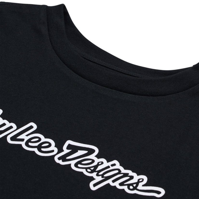 TLD DÁMSKÉ TRIKO S KRÁTKÝM RUKÁVEM SIGNATURE BLACK (75391702) - Velikost: S