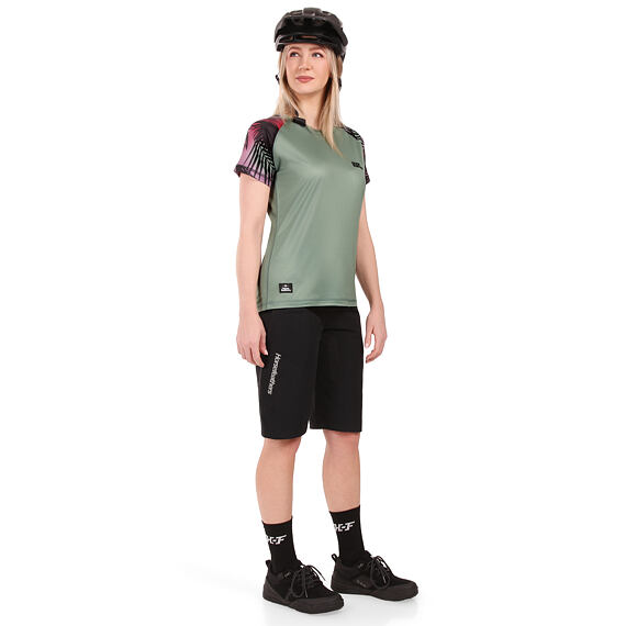 Cyklistický dámsky dres Horsefeathers Deco - iceberg green/hawaii