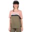 Dámsky cyklistický dres Horsefeathers Quantum  - krátky rukáv, lotus/taupe (ružovo-hnedá)