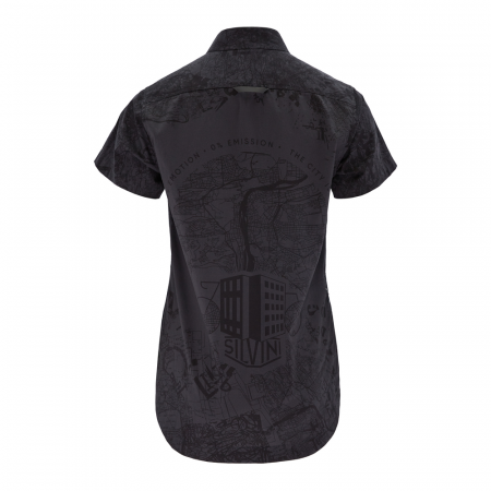 Dámská urban košile Silvini Montora - černá - Velikost: L