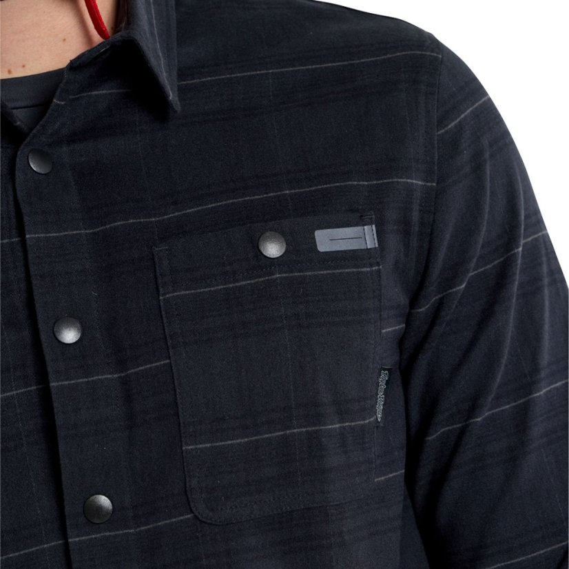 TLD KOŠILE GRIND FLANNEL PLAID CARBON (82765002) - Velikost: S