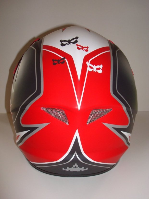 Integrální cyklistická přilba Kali Protectives Avatar X Galaxy, černá, červená - Velikost: M