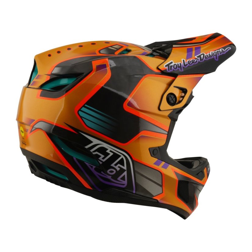 TLD HELMA D4 CARBON MIPS CREST GOLD (13901700) - Velikost: XS
