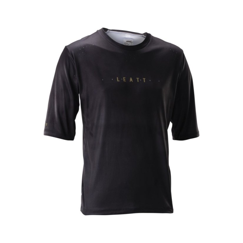 LEATT dres krátky rukáv MTB Gravity 4.0 , Black - Varianta: XXL / US46 / EU56