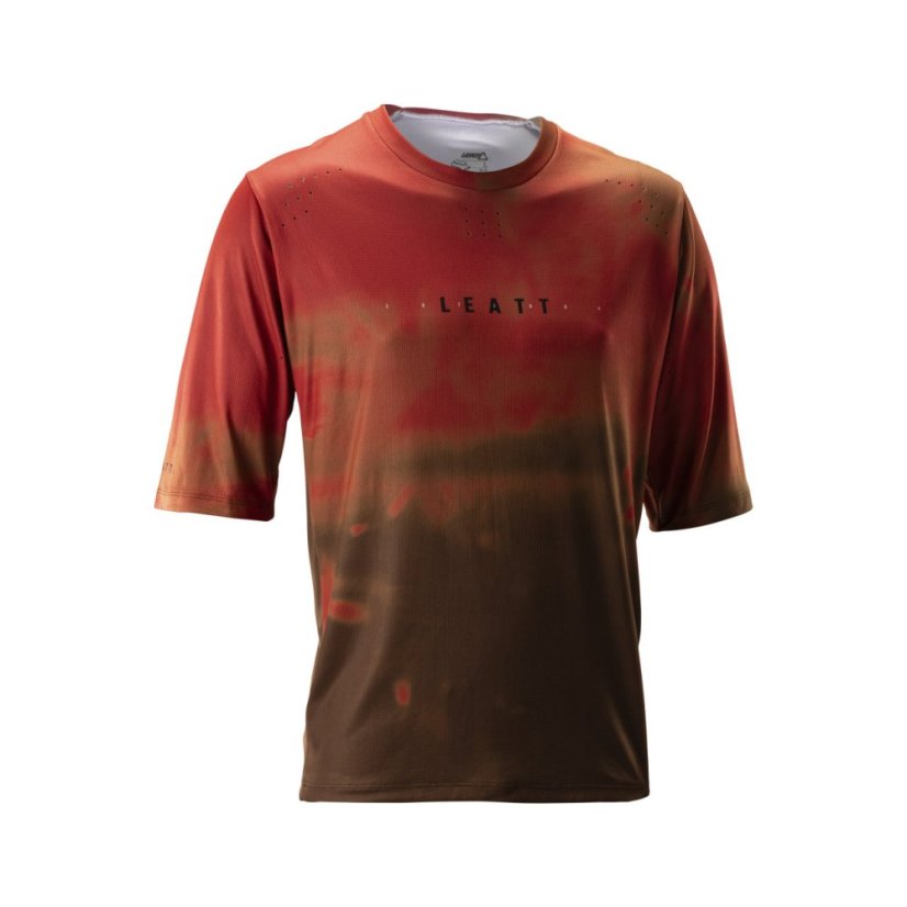 LEATT dres krátky rukáv MTB Gravity 4.0 , Dusty Red - Varianta: S / US38 / EU48