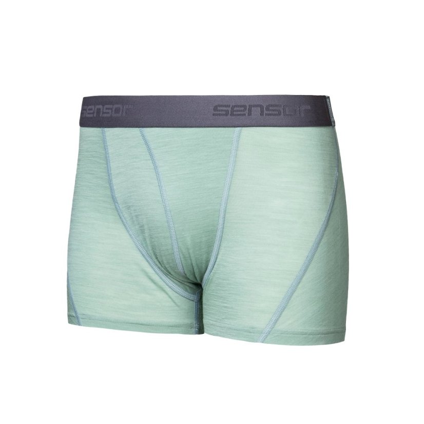 SENSOR MERINO AIR pánské trenky basil green L - Barva: zelená, Velikost: L
