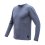 SENSOR MERINO LITE pánské triko dl.rukáv mottled blue XL - Barva: modrá, Velikost: XL