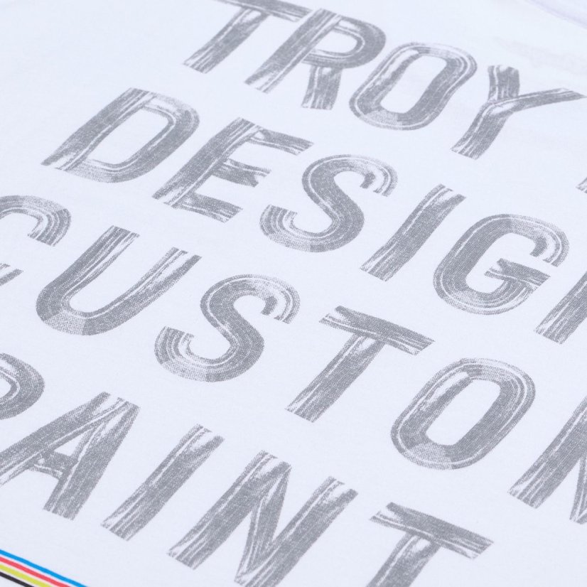 TLD TRIKO S KRÁTKÝM RUKÁVEM PAINT SHOP WHITE (70172900) - Veľkosť: S