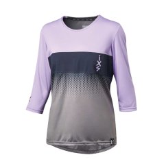 IXS Women's Carve 1.0 3/4 jersey, lavender-graphite, 38