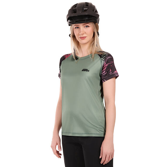Cyklistický dámsky dres Horsefeathers Deco - iceberg green/hawaii