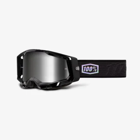 Sjezdové brýle 100% RACECRAFT 2 Mirror Silver - černé