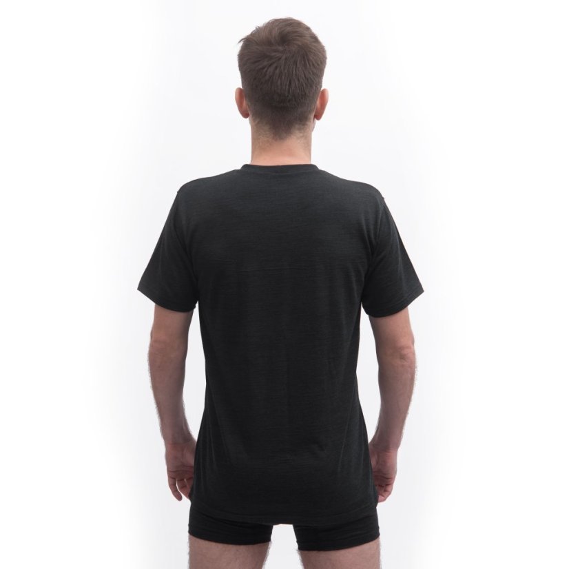SENSOR MERINO CORDURA pánské triko kr.rukáv černá XXL - Barva: černá, Velikost: XXL