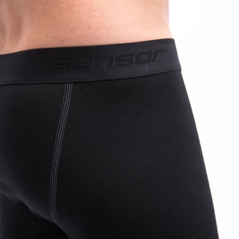 SENSOR MERINO ACTIVE pánské trenky černá XL - Barva: černá, Velikost: XL