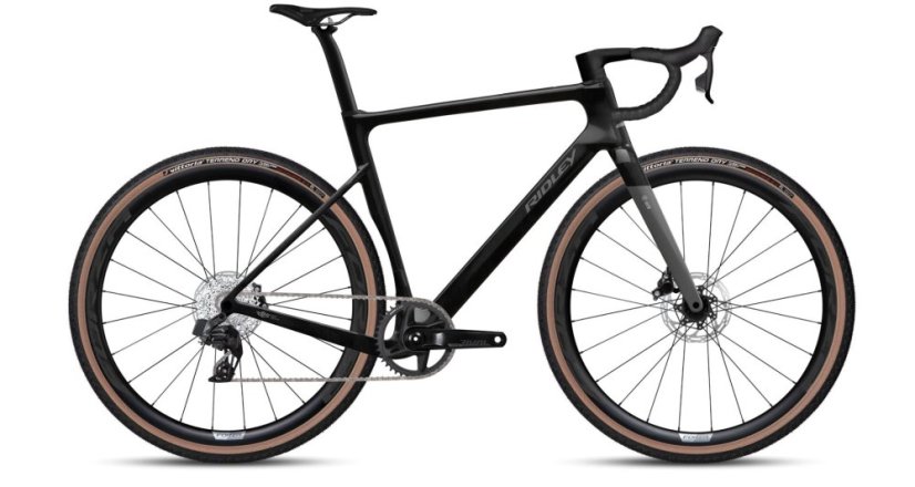 Gravel elektrobicykel RIDLEY E-ASTR Rival XPLR UD Carbon/Dove Grey - Veľkosť: L
