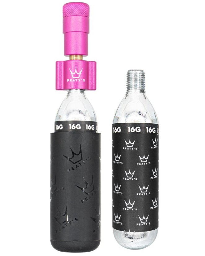 PEATY'S HOLESHOT CO2 PUMPA + BOMBIČKY 2 KS - ROAD & GRAVEL (16G) - PUNCH (PPR-HTI-RAG-PUN-12)