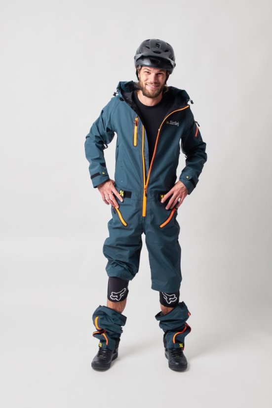 Voděodolná cyklistická kombinéza Dirtlej Dirtsuit Core Edition Steel Blue