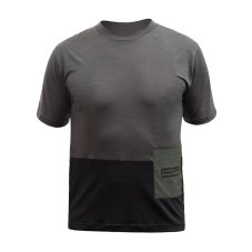FT MEN'S LITE MERINO POCKET JERSEY OLIVE GREEN/BLACK L