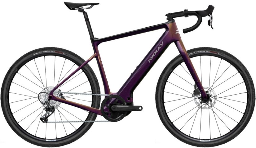 RIDLEY kolo E-KANZO ADVENTURE Apex XPLR Maroon/Black/Silver M - Veľkosť: M