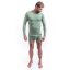 SENSOR MERINO DF pánské triko dl.rukáv basil green XL - Barva: zelená, Velikost: XL