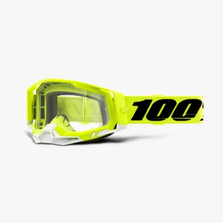 Zjazdové okuliare 100% RACECRAFT 2 Clear Lens - Fluo