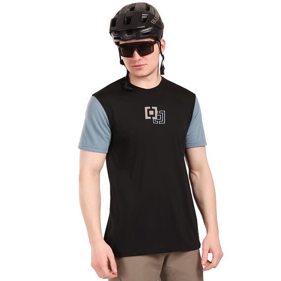 Pánsky cyklistický dres Horsefeathers Fury  - krátky rukáv, black/citadel