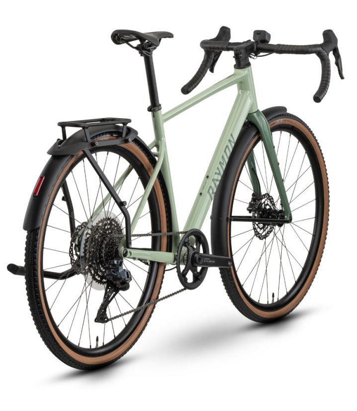 Gravel bicykel Raymon Territ Auto Street zelený