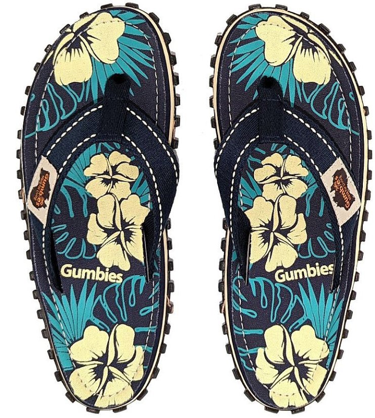 Žabky Gumbies Classic Blue Hibiscus